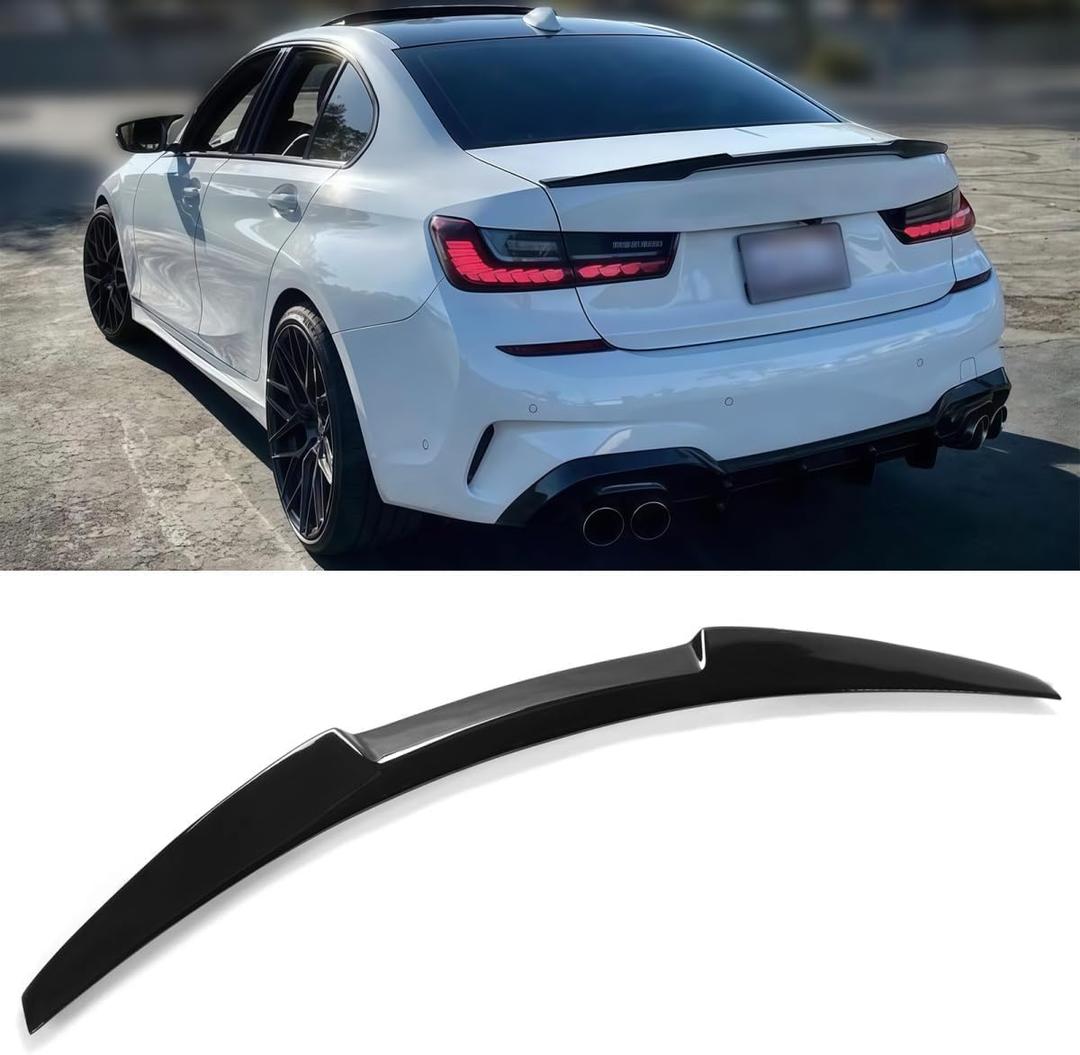 Rear Spoiler Fits 2019-2026 BMW 330i 330e M340i | G80 M3, Gloss Black