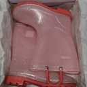 DREAM PAIRS Kids Rain Boots Glitter Boys Girls with Easy-on Handles Sparkly Waterproof Boots Outdoor Playing Rain Boots Unisex-Child Size 12