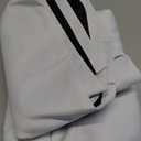 Turquoize White Curtains 100% Blackout Curtains for Bedroom 84 Inch Long Thermal Insulated Back Tab/Rod Pocket Black Out Window Treatment Panels for Living Room, 2 Panels, 52W x 84L, Greyish White