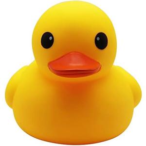 Happy Trees Duck Bath Toy Large Bath Duck Squeak Rubber Duck Baby Shower, 7 Inches