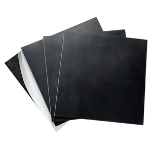 Livelynine Peel and Stick Floor Tile. Black.24"×24" 4 Pack