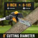 HEINPRO Cordless Pole Saw 8-Inch Compatible with Dewalt 20V MAX Battery, Electric Pole Saws for Tree Trimming Battery Powered, Extension Up to14.2-Feet Pole Chainsaw (Battery not Included)
