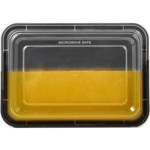 150 Pack Meal Prep Plastic Food Storage Containers With Lids 28 oz 1 Compartment Black Rectangular To Go Lunch Prepping Boxes BPA-Free Microwavable Freezer Safe Stackable (Formerly FULING), 18 inches x 18 inches x 18 inches