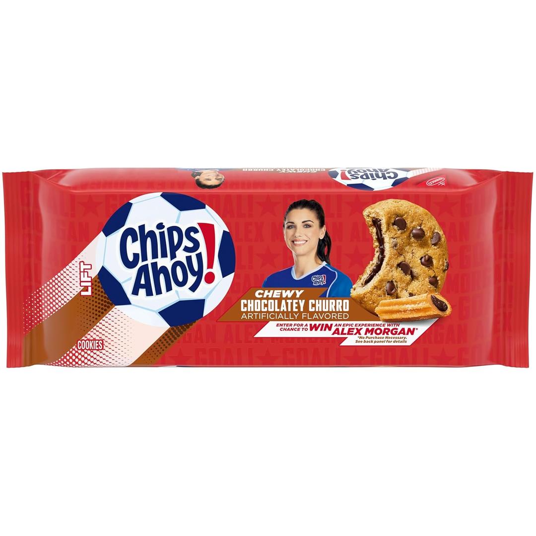 CHIPS AHOY! Chewy Chocolatey Churro Filled Chocolate Chip Cookies, Limited Edition, 9.9 oz (EXP 09/13/26)