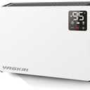 VAGKRI Quiet Electric Space Heater, Wall Mounted Heater 1500W Fast Heating with Remote, 3 Heating Modes, 24H Timer, Indoor Heaters with Stand Base for Bathroom, Bedroom, Living Room, Office