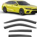 Low-Profile Window Rain Guard for Honda Civic Hatchback 2022-2026 Side Window Visors Extra-Thick Vent Visor HB LX Sport Touring EX-L Window Deflectors Vent Shades Car Accessories