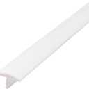 Outwater Plastic T-molding 1/2 Inch White Flexible Polyethylene Center Barb Tee Moulding 25 Foot Coil