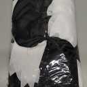 Hipcheer 20pcs 8" Large Black and White Cheer Bows for Girls, Hand-made Grosgrain Ribbon Hair Accessories for Teen Girls Softball Cheerleader Sports (Black/White (Pack of 20))