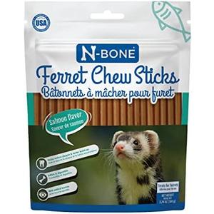 N-Bone Ferret Chew Sticks Salmon Flavor, 3.74-oz Bag, Pack Of 2, Best By 22/JUL/2027