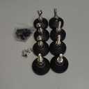 Antrader M8 Thread Leveling Feet with T-Nut, Adjustable Swivel Furniture Levelers,Anti Skid Reinforced Rubber Feet for Table, Sofa, Cabinet, Workbench(D50 x M8 x H30,8pcs)