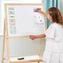 Yamsop Colored Border Magnetic Labels 5x3 Inch 40 Pieces, Reusable Magnetic Dry Erase Labels for Whiteboards, Locker, School, Classroom, Office, Home