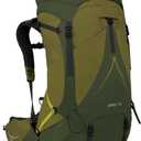 Osprey Atmos AG LT 65L Men's Backpacking Backpack, Scenic Valley/Green Peppercorn, L/XL