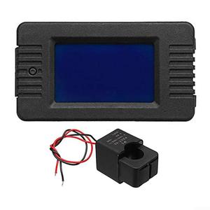 AC Digital Meter, AC Current Voltage Power Energy Panel Meter, PZEM022 100A Energy Monitor Ammeter Voltmeter Multimeter Tester with Overload Alarm Function