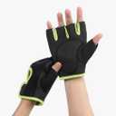 SURUIDA Workout Gloves for Men&Women,Full Palm Protection Weight Lifting Gym Gloves Half Finger Cycling Exercise Gloves with Wrist Wrap Support, XL