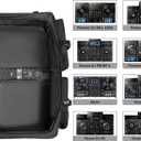 Rabjen DJ Backpack for Club Gigs, DJ Mixer Case Compatible with Pioneer DDJ-REV7, Pioneer DDJ-RX, Denon DJ SC LIVE 4, Novation Launchkey 49 and More Equipment, Max 35'' Mixer