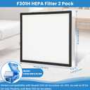 2 Pack AS-550 F301H HEPA Filter Compatibile with BlueDri 550 Stage 2 Air Filter,16" x 19" x 2" F301H HEPA 550 Filter Replacement Filter for Bluedri,VEVOR and Dri-Eaz