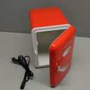 Skincare Fridge - 4L Mini Fridge for Bedroom, Office and Car, for Refrigerating Makeup, Skincare and Food, Cooler and Warmer, Beverage Cooler, Red