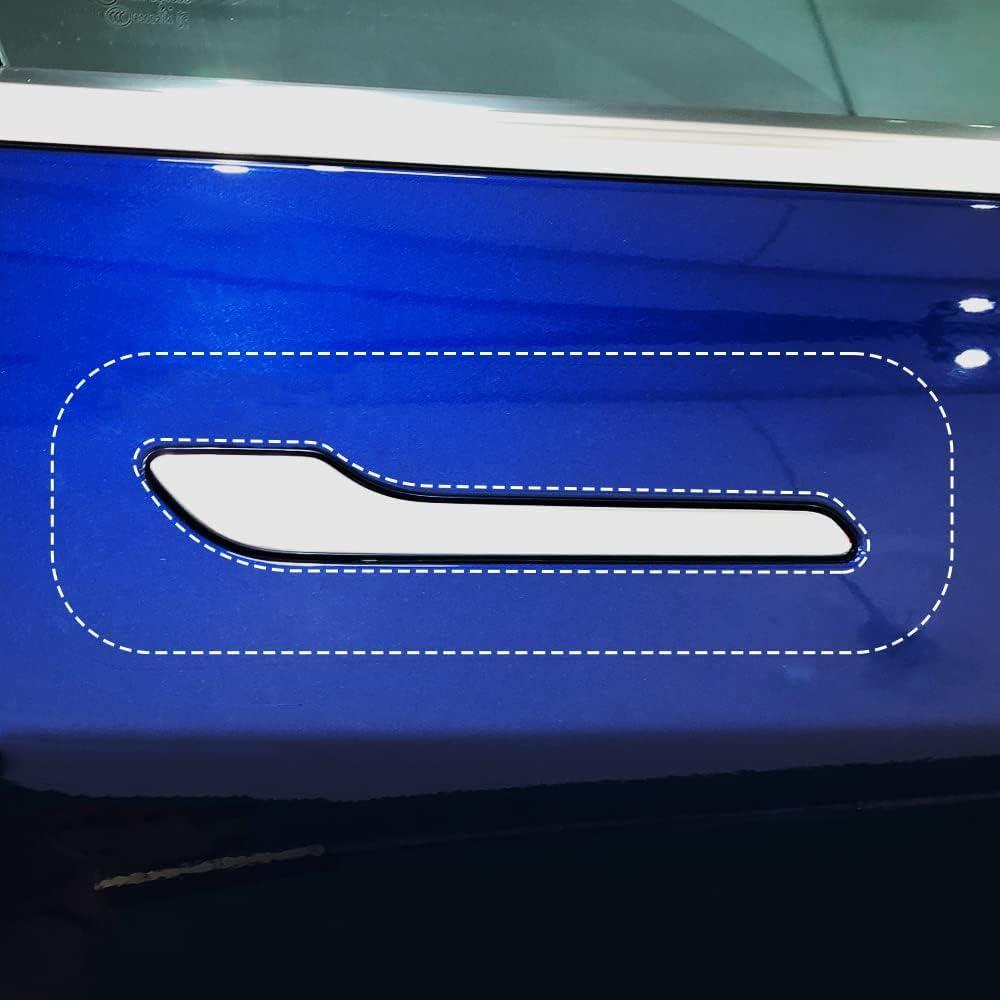 [4pcs in 1set] Skoko Tesla Model Y (Including Juniper) / Model 3 Highland Door Handle & Around Scratch Guard PPF Film, Transparent, Sticker, Wrap, Made in Korea