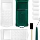 Foam Paint Roller Kit, 10 Pack, 2 Inch Mini Paint Roller with Tray Liners, Sponge Brush, Smooth Rolling Frame & Easy to Clean, Painting Supplies for Small Areas, Furniture, Cabinets, Walls