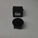 Vagueior Recessed Floor Electrical Outlet Kit, Circular Hidden 4.8A USB+20A Tamper-Resistant Receptacle Outlet Waterproof Electrical Outlet Covcer Box, UL Certified,Black(1 Pack)