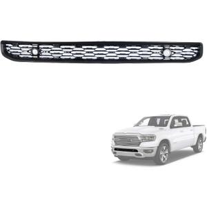Front Bumper Lower Grille Compatible with Dodge Ram 1500 2019 2020 2021 2022 2023 3.0L Front Bumper Lower Trim Panel Grilles Replaces 68334531AD 68334531AB