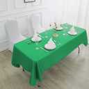 Cupuamon 132 inch Round Tablecloth Washable Polyester Table Cloth Decorative Table Cover for Wedding Party Dining Banquet132 inch,Emerald