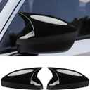 Rear Side Mirror Cover Protector Compatible for Honda Civic 2022 2023 2024 2025 2026 W/O Light Rearview Mirror Cover for 11th Gen Civic Accessories Exterior Decoration