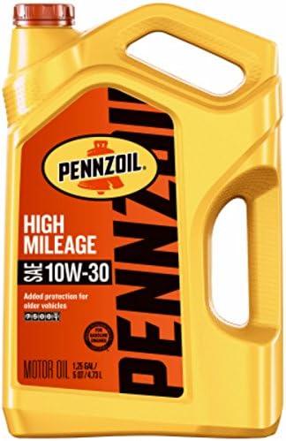 Pennzoil 550045205 High Mileage Vehicle Motor Oil, 10w-30, 5 Qt (Pack of 3) 3