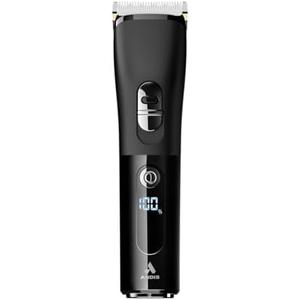 Andis 560547 Envision Cordless High-Speed Hair Clipper, 21-Piece Kit, Adjustable Blade, 1.5” LED Digital Display Screen, Black