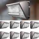 Lightdot 8Pack 200W LED Wall Pack Lights, 100-277v Dusk to Dawn Photocell, 30000Lm(150Lm/W) 5000K IP65 Wall Mount Outdoor Exterior Lighting, Energy Saving, ETL | (Height:15~30ft)