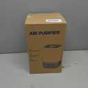 Air Purifiers for Office with High Efficiency Filter Up to 1076 Ft for Pet Family, Pollen, Smoke, Compact Air Cleaner with 3 Speeds, Timer, Aroma Quiet, 360Intake, for Home Bedroom, Black