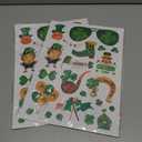 2 x MDDRUIQI St Patricks Day Decorations - 105 PCS St Patricks Day Window Clings - Shamrock Stickers for Glass Reusable Static Spring Shamrock Decorations | St Patricks Day Decor