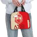 Sorority Paraphernalia Gifts Lunch Bag for Women, Tote Reusable Thermal Insulation and Cold Preservation Meal Tote (Red)