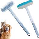 Multifunctional Pet Hair Remover,Pet Hair Remover for Furniture,Reusable, Washable Lint Brush for Dog and Cat Hair with 17 inch Long Handle,Gentle on Couches, Carpets, Clothes, Bedding