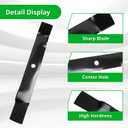 GX22151 Medium Lift Blade for 42'' Deck, Compatible with J OHN Deere 102, 105, 115, 125, 135, D100, D105, D110, D120, E100, E110, E120, LA100, LA105, LA110, Replaces GY20850, AM141033, 2 Pack