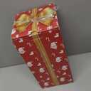 Snow Globe Christmas Lantern Decorations, Musical Snow Globe Lantern with Swirling Glitter, Christmas Tree Lighted C