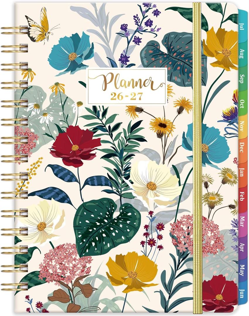 Planner 2026-2027 - Academic Planner from July 2026 - June 2027, 6.4" x 8.5", 2026-2027 Planner Weekly and Monthly, Hardcover, 12 Monthly Tabs, Thick Paper