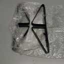 Support Feet for Pet Gate (Updated Version), Pet Gate Metal Support Feet Set of 2 for Extra Wide Foldable Dog Gates, Easy to Install, A Pair of Safety Fence Feet for Wooden Dog Gate, Black