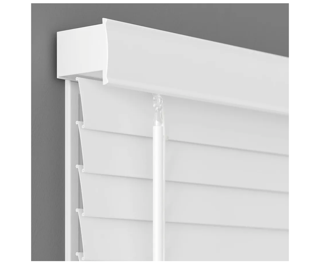 2 Inch Cordless Room Darkening Faux Wood Blind - 39×64  White, Over 1,000 Custom Sizes Starting at 18.97, Inside or Outside Mount, Venetian Shades for Interior Windows by Lumino 2 Inch Cordless Room Darkening Faux Wood Blind - 39×64  White, Over 1,000 Custom Sizes Starting at 18.97, Inside or Outside Mount, Venetian Shades for Interior Windows by Lumino