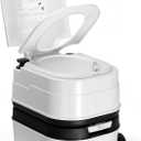 Kohree 5.3 Gal Porta Potty for Camping Adults, Portable Toilet with Wheels | Detachable Waste Tank, Level Indicator, Flushable, Odorless, Leak-Proof Toilet for Home Use, Camper, RV Travel, Truck, Boat