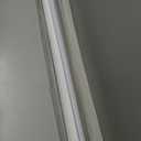 ChrisDowa Cordless 100% Blackout Roller Shade, with Striped Jacquard, Thermal Insulated, UV Protection Fabric, Total Blackout Blinds for Window, French Doors, Home and Office. White, 48" W x 72" H