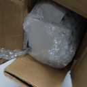 LazBlinds Cordless Zebra Blinds for Windows, Free-Stop Roller Windows Shades with Cassette, Light Filtering Dual Layer Sheer Shades for Home and Office, 23" W x 64" H, White