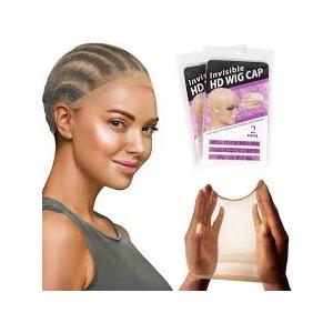 Tinashe Invisable HD Wig Cap,2CS High Breathable Ultra-thin Stretchy Bald Caps for Lace Front Wig