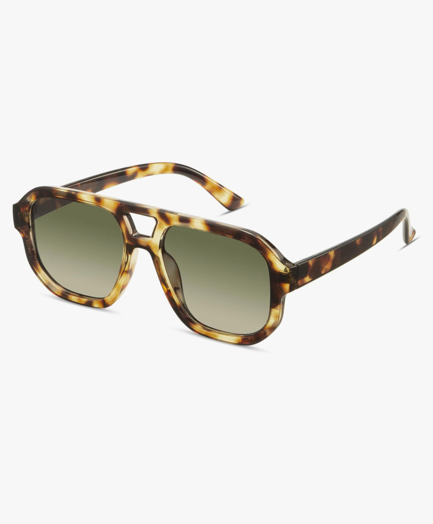 livho Trendy Polarized Square Aviator Sunglasses Women Men Square Eyewear Frame, Retro Sun Glasses for Women Men 2025 Shades