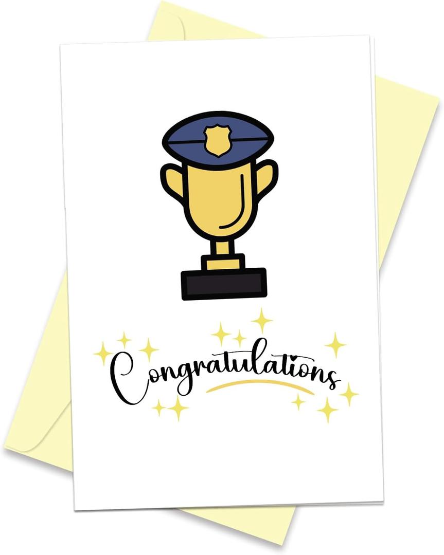 Funny Policeman Promotion Card, Special Officer Congratulations Gift, Well Done Card