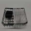 iSPECLE Expandable in Sink Dish Drying Rack - Adjustable Capacity (12.4''-17.1''L) Over The Sink Dish Drainer Drying Rack for Kitchen Counter and Sink, Dish Rack with Utensil Holder, Black (Medium)