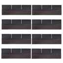 8PCS Asphalt Roof Shingles,Roof Asphalt Tile Tool Shed Roof,Storage Shed Roof,Garage Roof,Roofing Protection and Repair (Black)