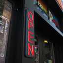 HiNeon 26"x5" Outdoor Open Sign: Waterproof LED Neon for Businesses, Large & Exterior Resilient for Restaurants, Retail Stores. Bright Outdoor Light w/Weatherproof LED Driver (Red)