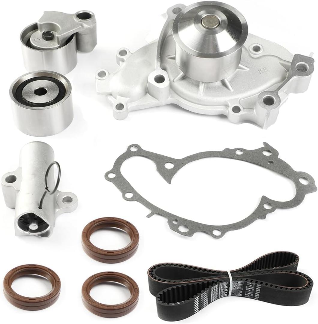 Engine Timing Belt Kit with Water Pump, TKT-024 for Toyota Solara 3.0L, for Toyota Camry 1994-2001, for Toyota Sienna 1998-2003,for Lexus ES300 RX300 3.0L V6 1MZFE DOHC