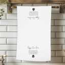 Happy New Home Hand Towels - Rustic, 16 x 24 inches, Polyester, Machine Washable, Gift Idea for Women, Men, Kitchen, Bathroom - 1 Count, Color: G